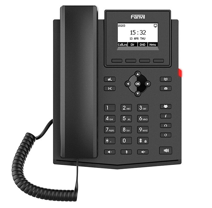 Fanvil 2SIP Entry Level WiFi 4 VoIP Phone with PSU