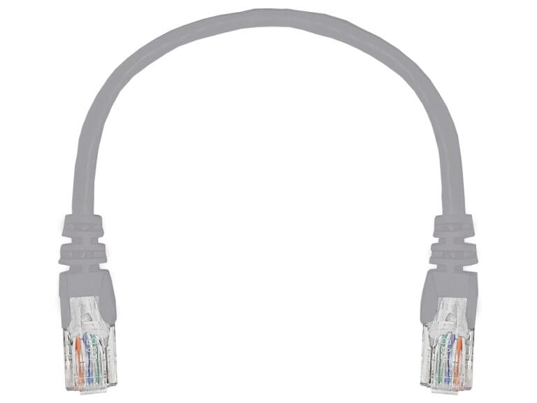 Linkbasic 22cm UTP Cat5e Flylead Grey