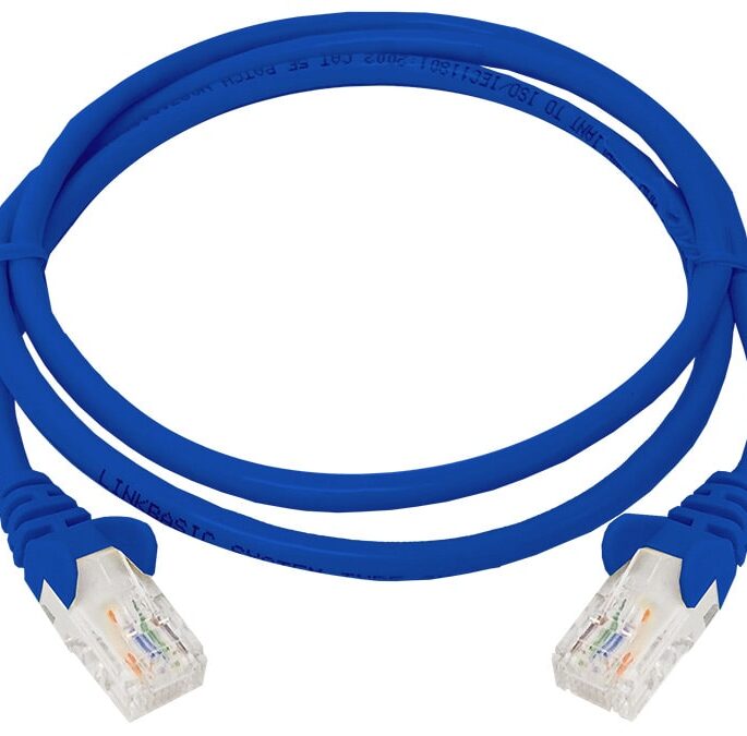 Linkbasic 1 Metre UTP Cat5e Flylead Blue