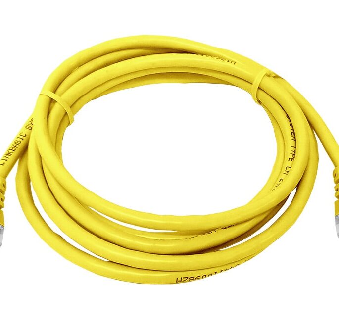Linkbasic 2 Metre UTP Cat5e Flylead Yellow
