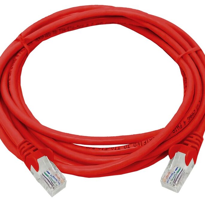 Linkbasic 3 Metre UTP Cat5e Flylead Red