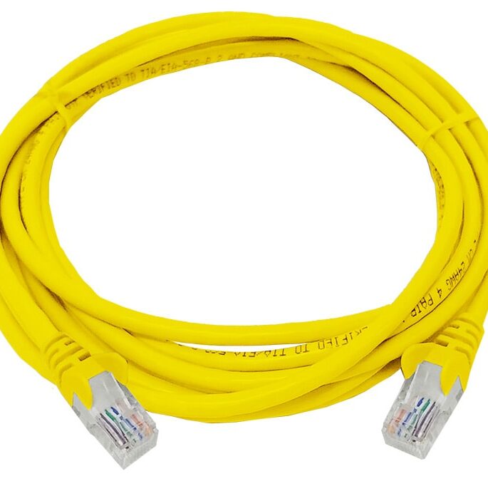 Linkbasic 3 Metre UTP Cat5e Flylead Yellow