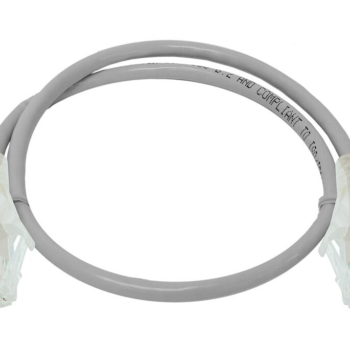 Linkbasic 50cm UTP Cat6 Flylead Grey