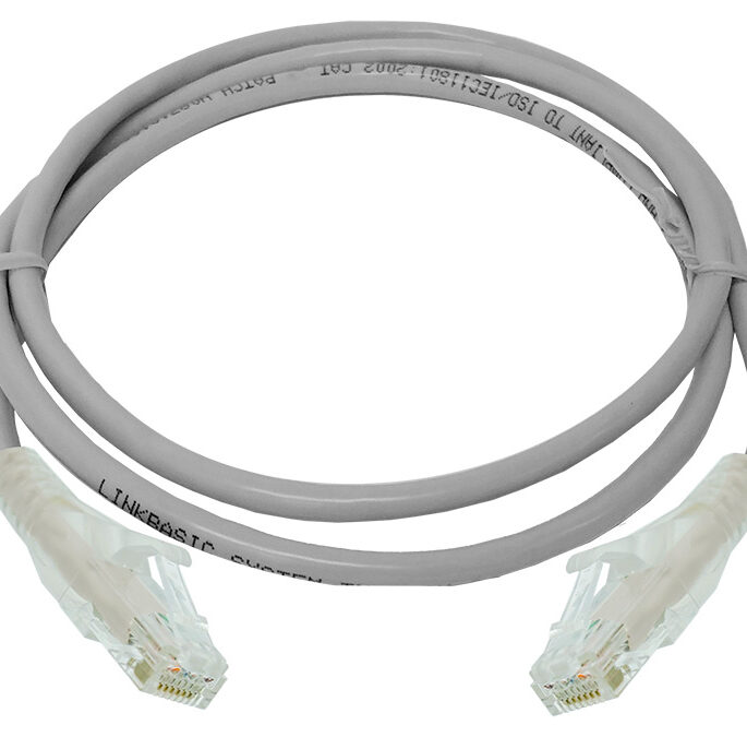 Linkbasic 1 Metre UTP Cat6 Flylead Grey