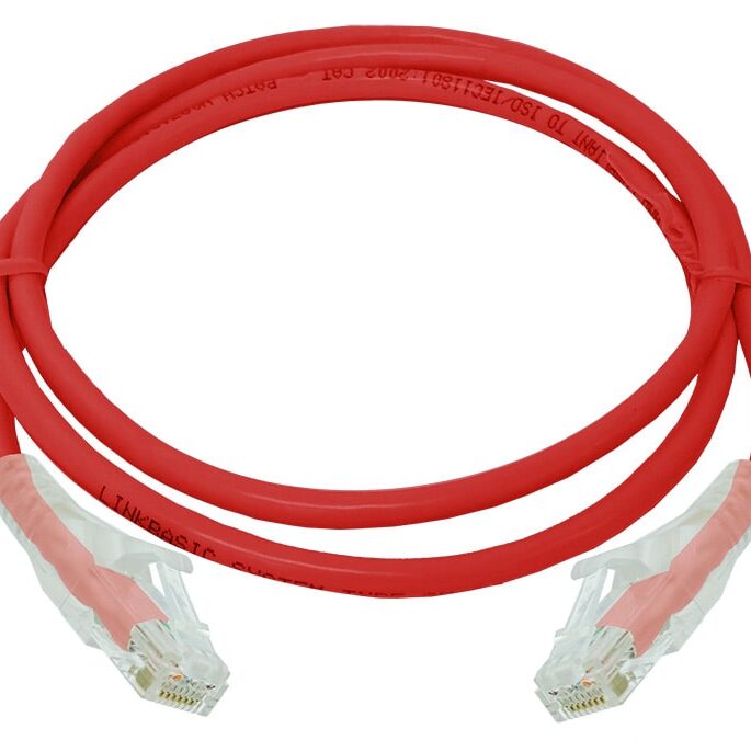 Linkbasic 1 Metre UTP Cat6 Flylead Red