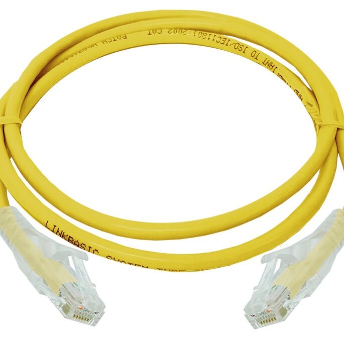 Linkbasic 1 Metre UTP Cat6 Flylead Yellow