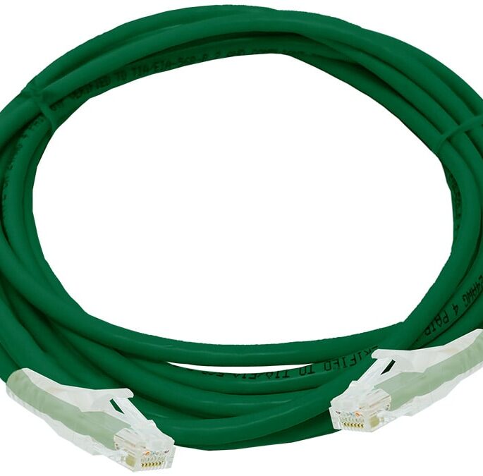 Linkbasic 3 Metre UTP Cat6 Flylead Green
