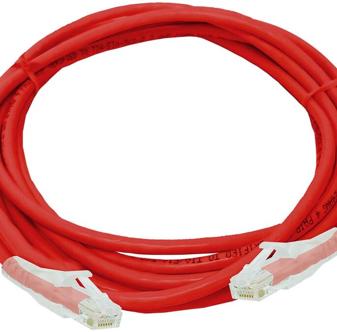 Linkbasic 3 Metre UTP Cat6 Flylead Red