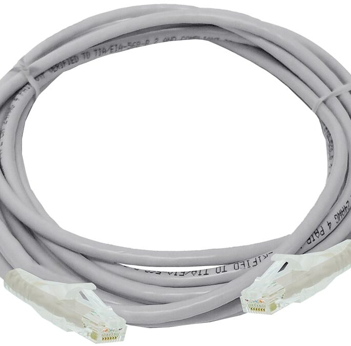 Linkbasic 3 Metre UTP Cat6a Flylead Grey