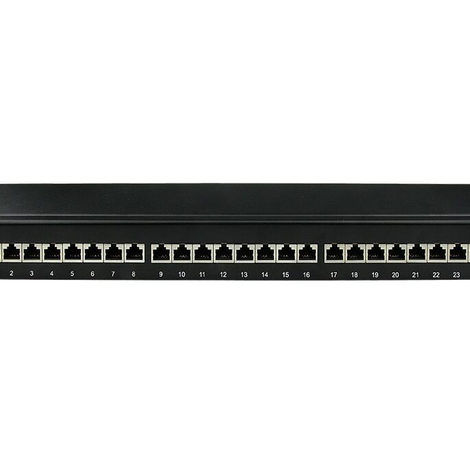 Linkbasic 24 Port Cat5e Shielded Rack Mount Patch Panel