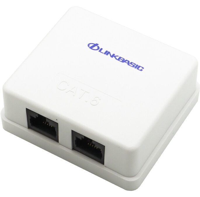 Linkbasic Cat6 Double Surface Mount Box