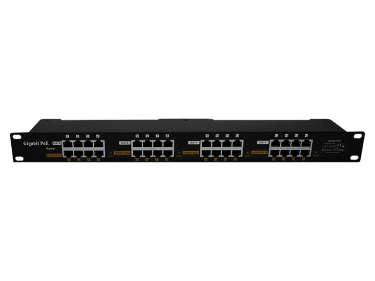 16 Port Gigabit Passive PoE Injector