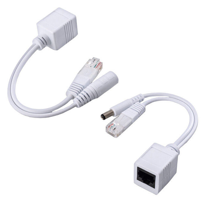 Passive PoE Injector and Splitter Set