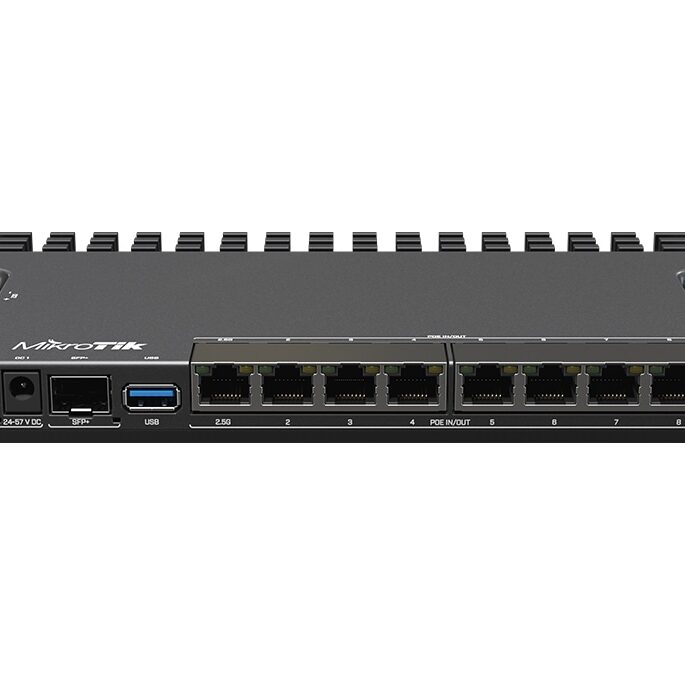 MikroTik 7 Gigabit 1x 2.5Gbps 1SFP+ 4 Core PoE Router