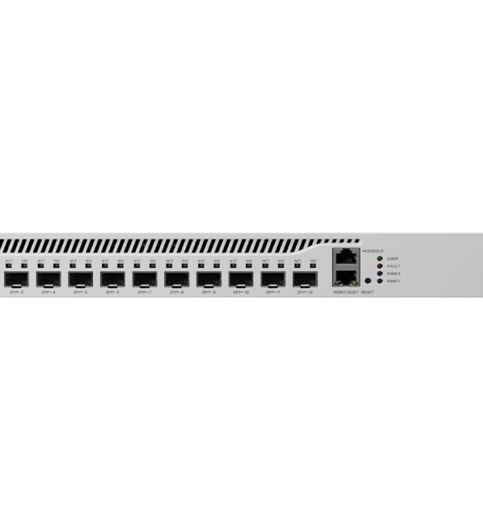 MikroTik Cloud Core 12 Port SFP+ 2 SFP28 4 Core Router