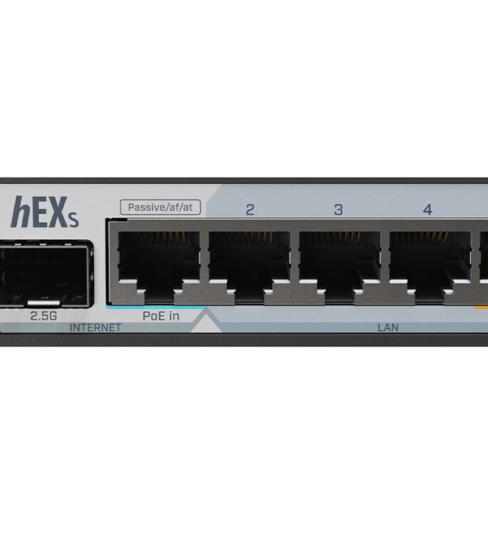 MikroTik hEX S 5 Port Gigabit 1x 2.5G SFP Desktop Router