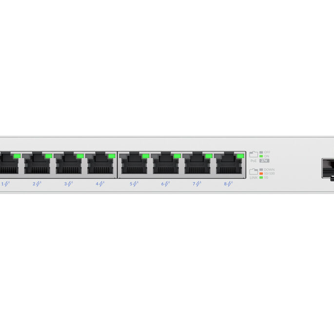 Ubiquiti UISP Switch 8 Port Gigabit PoE 110W 1SFP
