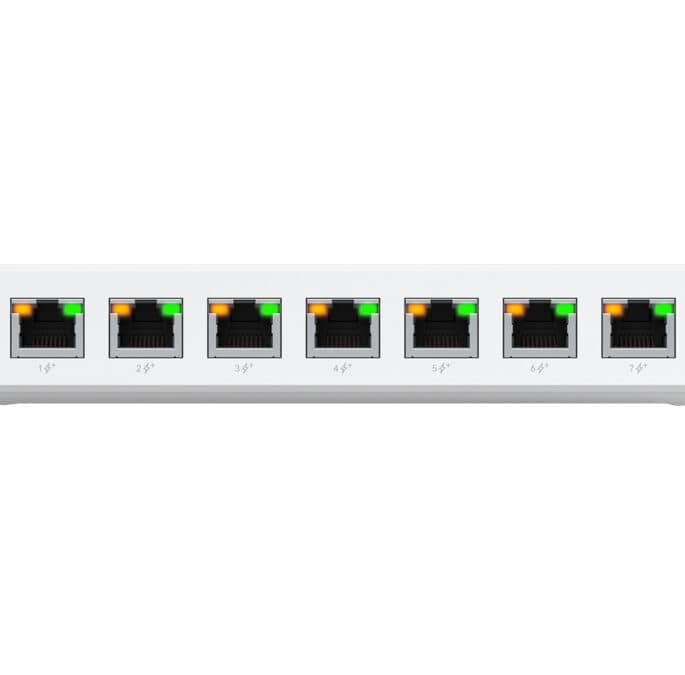 Ubiquiti UniFi Switch Ultra 8 Port Gigabit 1PoE Input 7 PoE Out 52W