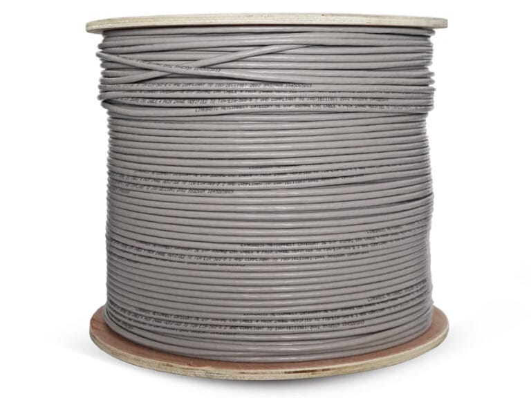 Linkbasic 500m Drum Cat5e Solid Grey UTP Cable