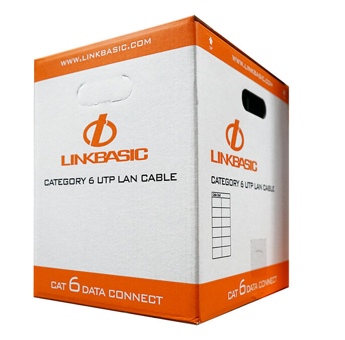 Linkbasic 305m Box Cat6 Solid Grey UTP Cable