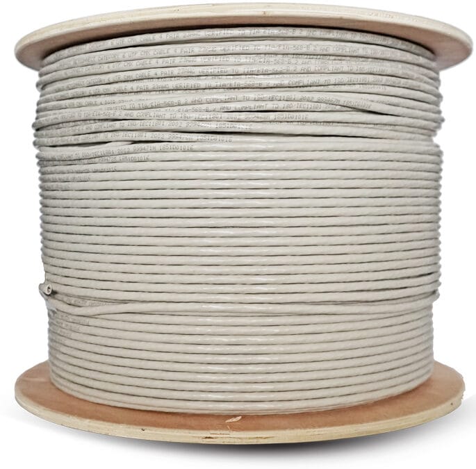 Linkbasic 500m Drum Cat6 Solid Grey UTP Cable