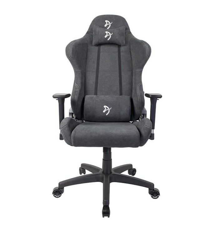 Arozzi Torretta Soft Fabric Gaming Chair – Dark Grey